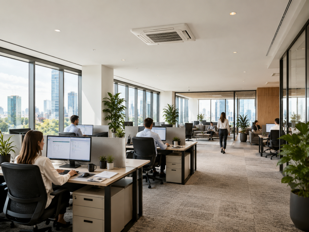 Кондиционирование открытого офисного пространства